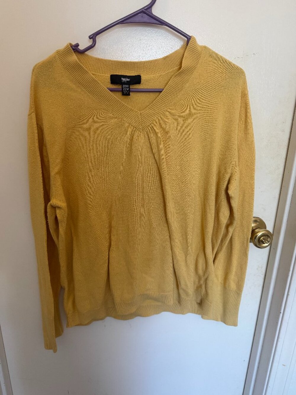Mossimo Mustard Yellow Sweater W 20-22
